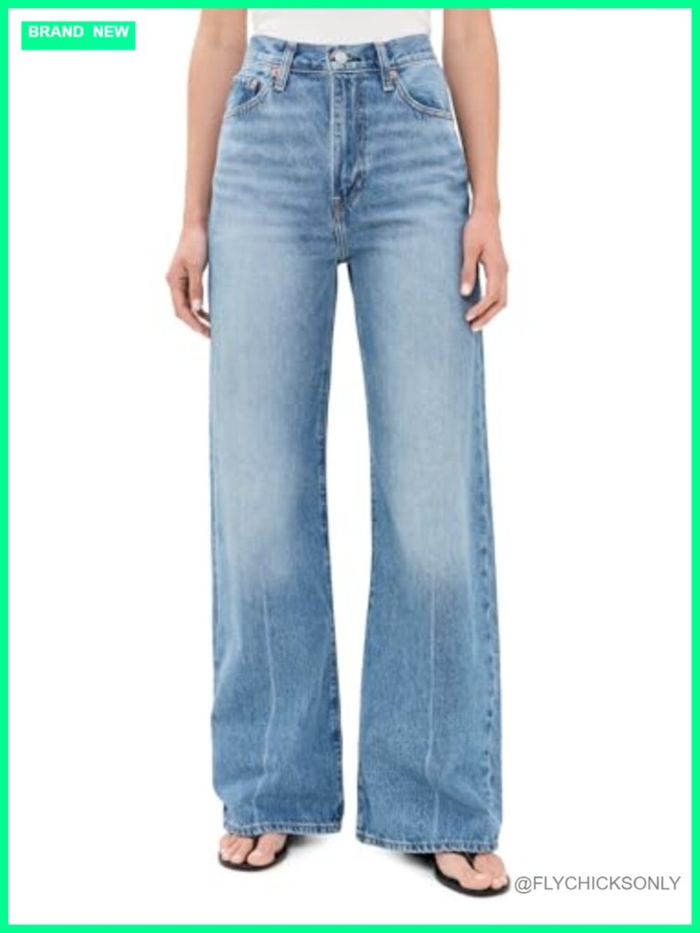 Levi's Ribcage Wide Leg High Rise Jeans Garment-Dyed Palazzo